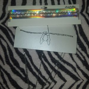 Holographic Choker & Boho Head Chain